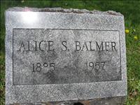 Balmer, Alice S